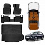 3D Floor Mats Boot Liner Set for BMW iX3 2023-2025 All Weather Heavy Duty Cargo Car Trunk Luggage Tray