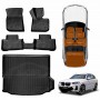 3D Floor Mats Boot Liner Set for BMW iX3 2023-2025 All Weather Heavy Duty Cargo Car Trunk Luggage Tray
