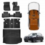 3D Floor Mats Boot Liner Set for BMW X3 M G01 F97 2017-2024 All Weather Heavy Duty Cargo Kick Mats Back Seat Protector Cover