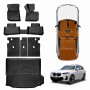 3D Floor Mats Boot Liner Set for BMW iX3 2023-2025 All Weather Heavy Duty Cargo Kick Mats Back Seat Protector Cover
