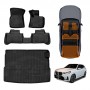 3D Floor Mats Boot Liner Set for BMW X3 G45 30e xDrive PHEV 2024-Onwards All Weather Heavy Duty Cargo Car Trunk Luggage Tray