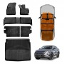 3D Floor Mats Boot Liner Set for Chery C5 2025-Onwards All Weather Heavy Duty Cargo Kick Mats Back Seat Protector Cover