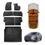 3D Floor Mats Boot Liner Set for Chery C5 2025-Onwards All Weather Heavy Duty Cargo Kick Mats Back Seat Protector Cover