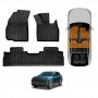 Front Rear Floor Mats for Chery Tiggo 9 Super Hybrid 2025-Onwards Heavy Duty All Weather Car Waterproof Interior Protection Liner Set
