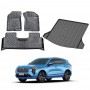 3D All-Weather Floor Mat Boot Liner Carpet for Haval Jolion 2021-2024 Heavy Duty Cargo Trunk Mat Luggage Tray