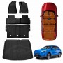Floor Mat Boot Liner Back Seat Protector Combo for MG ZS EV Electric SUV 2020-2025 Heavy Duty Car Kick Mats Cover