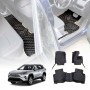 Toyota Rav4 Rav 4 2019-2022 Premium Custom Made PU Leather Car Floor Mat Carpet Liner Complete Set