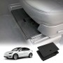 Car Under Seat Storage Box for Tesla Model Y 2022-2024 Front Seats Organizer Tray Flocking