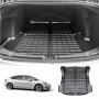 Carbon Fiber Texture Boot Liner for Tesla Model 3 2017-2022 Heavy Duty Rear Cargo Trunk Cover Mat Luggage Tray