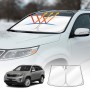 WindScreen Sun Shade for Kia Sorento 2009-2014 Blocks UV Rays Foldable Custom Wind Screen Sun Visor Protector