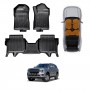 Front Rear Floor Mats for Ford Everest 2022-Onwards All Weather Heavy Duty TPE Cargo Car Trunk Luggage Tray