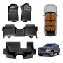 3D Floor Mats for Ford Everest 2022-Onwards All Weather Heavy Duty TPE Cargo Car Trunk Luggage Tray