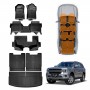 3-Pcs Boot Liners Floor Mats Set for Ford Everest 2022-Onwards All Weather Heavy Duty Cargo Trunk Carpet Liner Set