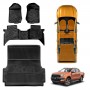 3D Floor Mats Tub Liner for Ford Ranger PX PX2 PX3 2011-2022 Dual Cab All Weather Heavy Duty Cargo Car Trunk Luggage Tray