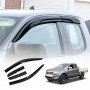Weathershields for Ford Ranger Extra Super Cab 2011-2022 Car Weather Shields Wind Deflectors Window Sun Visor 4-Piece Set