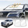 WindScreen Sun Shade for Toyota Fortuner 2015-2025 Blocks UV Rays Foldable Custom Wind Screen Sun Visor Protector