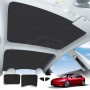 NEW Tesla Model 3 Highland Glass Roof Sunroof Mesh 2024 Sun Blind Shade Sunshade with UV Heat Insulation Film (Black)