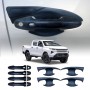 Keyless Smart Door Handles Bowl Inserts Cover for Toyota Hilux 2026-Onwards Matt Black protector