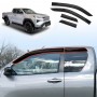 Weathershields for Toyota Hilux Auto Extra Cab 2026-Onwards Car Weather Shields Wind Deflectors Window Sun Visor 4-Piece Set
