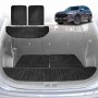 3 Pcs Boot Liners for Hyundai Santa Fe SantaFe 2018-2023 All Weather Heavy Duty Cargo Trunk Cover Mat Luggage Tray Car Accessories