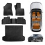 3D Floor Mats Boot Liner Set for Hyundai Tucson NX4 Hybrid 2021-Onwards All Weather Heavy Duty Cargo Car Trunk Luggage Tray