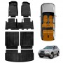 3D Floor Mats Boot Liners Set for Isuzu MU-X MUX 2013-2021 All Weather Heavy Duty Cargo Car Trunk Luggage Tray