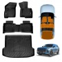 3D Floor Mats Boot Liner for Jaecoo J7 SHS PHEV 2024-Onwards All Weather Heavy Duty Cargo Car Trunk Luggage Tray