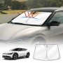 Windshield Sun Shade for Kia EV6 2021-2024 Blocks UV Rays Foldable Custom Wind Screen Sun Visor Protector