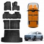 3D Floor Mats Boot Liner Set for Kia EV5 2024-Onwards All Weather Heavy Duty Cargo Kick Mats Back Seat Protector Cover