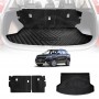 Boot Liners Kick Mats Set for Kia Seltos 2019-2022 All Weather Heavy Duty Cargo Car Trunk Back Seat Protector