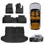 3D Floor Mats Boot Liner Set for Kia Sportage 2021-2025 All Weather Heavy Duty Cargo Car Trunk Luggage Tray