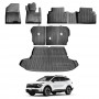 Floor Car Mats Seat Back Kick Cargo Boot Liner Set for Kia Sportage 2021-2024 Heavy Duty Car Seats Kick Mats Cover