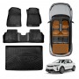 3D Floor Mats Boot Liner for Kia Stonic 2020-2025 Upper Boot Level All Weather Heavy Duty Cargo Car Trunk Luggage Tray