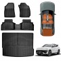 3D Floor Mats Boot Liner for Hyundai Kona 2023-2025 All Weather Heavy Duty Cargo Car Trunk Luggage Tray