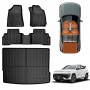 3D Floor Mats Boot Liner for Hyundai Kona 2023-Onwards Hybrid All Weather Heavy Duty Cargo Car Trunk Luggage Tray