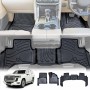 3D Heavy Duty All Weather Car Mat Floor Liner Complete Set Front Rear 2 Row Seat for Toyota Landcruiser 300 LC300 2021-2024