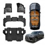 3D Heavy Duty All Weather Car Mat Floor Liner Full Set for Lexus LX Series LX500d LX600 2021-2024