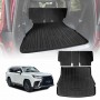 Boot Liner Set for Lexus LX Series LX500d LX600 2021-Onwards 7 Seater Heavy Duty Car Trunk Cargo Kick Mats Back Seat Protector