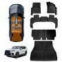 Floor Mats Boot Liner Set for Lexus LX Series LX500d LX600 2021-Onwards 5-Seater Heavy Duty Cargo Kick Back Seat Protector Cover