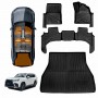 Floor Mats Boot Liner Set for Lexus LX Series LX500d LX600 2021-Onwards 5-Seater Heavy Duty All Weather Car Cargo Cover