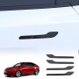 Tesla Model 3 2017-2023 and Model Y 2021-2024 Modified Trims Decoration Door Handle Protection Kit Carbon Fibre Style Cover Wrap Matt