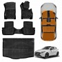 3D Floor Mats Boot Liner for Mazda 2 Hatch 2014-2025 DJ Series All Weather Heavy Duty Cargo Car Trunk Luggage Tray