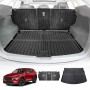 Boot Liner Kick Mats Set for Mazda CX5 CX-5 2022-2026 All Weather Heavy Duty Cargo Car Trunk Back Seat Protector