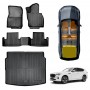 3D All-Weather Floor Mat Boot Liner Carpet for Mazda CX-60 CX60 2023-2024 Heavy Duty Customized Car Floor Liners Full Set Carpet