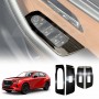 Power Window Control Switch Panel Trim Decor Cover Protector for Mazda CX-60 CX60 2023-2025 Stainless Steel Style