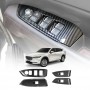 Power Window Control Switch Panel Trim Decor Cover Protector for Mazda CX-8 CX8 2018-2024 Carbon Fibre Style
