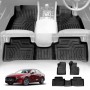 3D Floor Mats for Mazda 3 BP Series Hatch Sedan 2019-2025 Heavy Duty All Weather Car Mats Carpet Liner Set