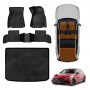 3D Floor Mats Boot Liner Set for Mercedes-Benz A-Class W177 Hatch 2018-Onwards All Weather Heavy Duty Cargo Car Trunk Luggage Tray