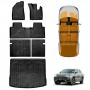 Floor Mats Boot Liner Set for MG HS AS33 Series 2024-Onwards All Weather Heavy Duty Cargo Kick Mats Back Seat Protector Cover
