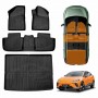 Floor Mats Boot Liner Set for MG MG4 2023-2026 Heavy Duty All Weather Cargo Car Trunk Luggage Tray